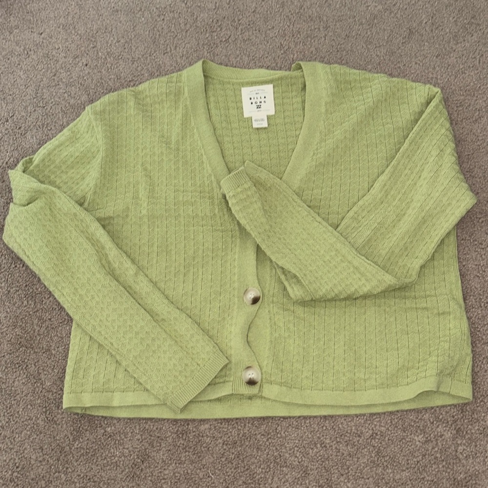 LIGHT GREEN BILLABONG SWEATER
